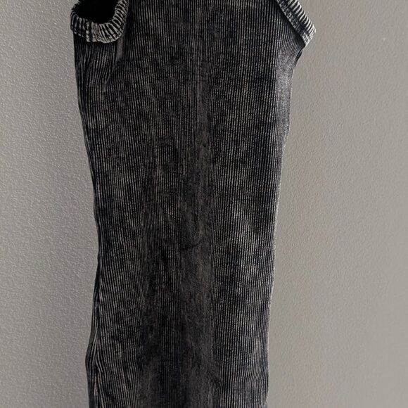 Lulu's Small Ribbed Dress (Charcoal) - Picture 3 of 5